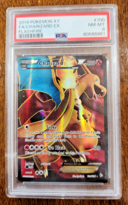 Pokemon 2014 XY FA/Charizard EX Flashfire PSA 8 NM-MT #100 - Image 1