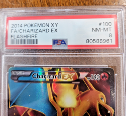 Pokemon 2014 XY FA/Charizard EX Flashfire PSA 8 NM-MT #100 - Image 2