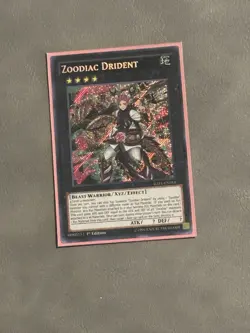 Yugioh Tcg Zoodiac Drident RATE-EN053 Secret Rare 1st Ed Near Mint Single! - Image 1