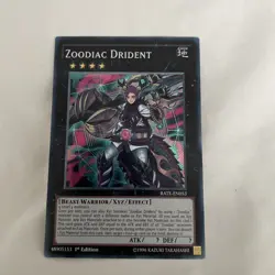 Yugioh Tcg Zoodiac Drident RATE-EN053 Secret Rare 1st Ed Near Mint Single! - Image 1