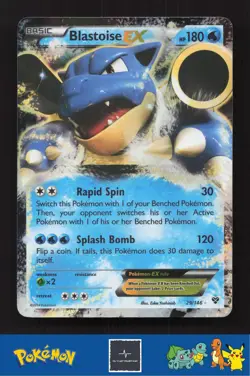 2014 Pokemon XY Base Set 29/146 Blastoise EX - Image 1
