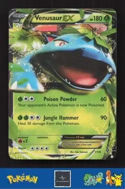 2014 Pokemon XY Base Set 1/146 Venusaur EX - Image 1