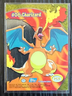 2000 Topps Pokemon TV Animation Clear #PC3 #06 Charizard - Image 2