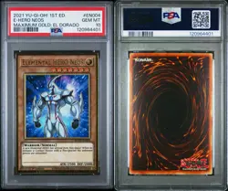 PSA 10 Elemental Hero Neos MGED-EN004 Yugioh Maximum Gold Rare El Dorado Pop 15 - Image 3