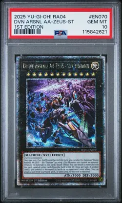 YUGIOH PSA 10 Divine Arsenal AA-ZEUS Sky Thunder (New Art) Quarter Century Rare - Image 1