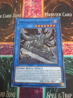Yugioh Vendread Battlelord EXFO-EN082 Super Rare 1st Edition Near Mint - Image 1