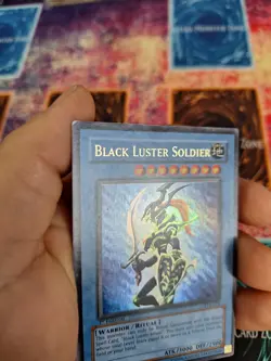 Yugioh Black Luster Soldier SYE-024 Ultra Rare 1st Edition Moderately Played - Image 3