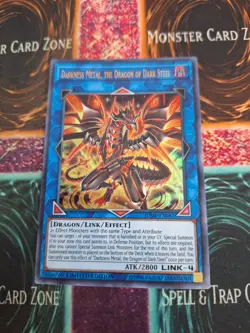 Yugioh Darkness Metal, the Dragon of Dark Steel JUMP-EN087 Ultra Rare Limited NM - Image 1