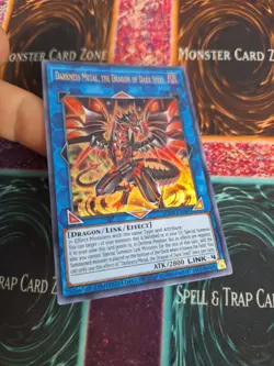 Yugioh Darkness Metal, the Dragon of Dark Steel JUMP-EN087 Ultra Rare Limited NM - Image 2