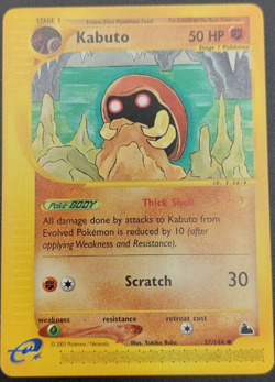 Pokemon Card Kabuto 37/144 common 2003 Skyridge LP - Image 1