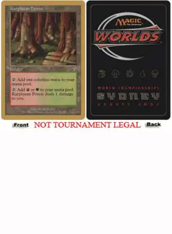 Karplusan Forest (Brian Kibler - 2002) World Championship NM Rare CARD ABUGames - Image 1