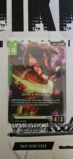 Gundam Card Game Char's Gelgoog Newtype Rising GD01-023 LR English - Image 1