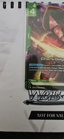 Gundam Card Game Char's Gelgoog Newtype Rising GD01-023 LR English - Image 4