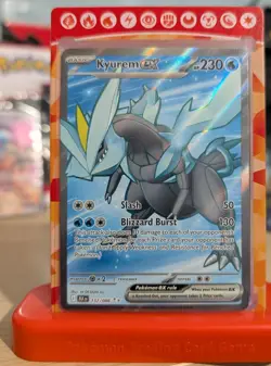 Pokemon TCG Kyurem Ex 157/086 Scarlet & Violet Black Bolt Full Art Rare Card - Image 1