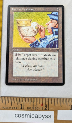 Horn of Deafening Legends MTG Magic the Gathering CCG card - Image 1