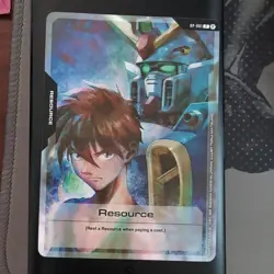 Gundam TCG Resource Card RP-001 Alt Art Non Foil Beta English SDCC 2025 - Image 1