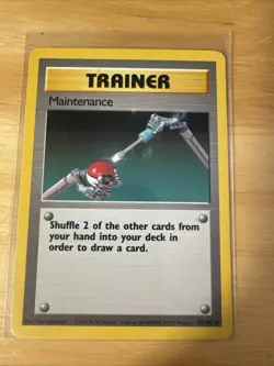 Maintenance - 1999 Vintage Pokemon Trainer - Base Set card #83/102 - Uncommon NM - Image 3