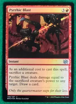 Pyrrhic Blast (Foil) - The Brothers' War BRO #148 - Magic The Gathering MTG Card - Image 1