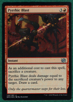 Pyrrhic Blast (Foil) - The Brothers' War BRO #148 - Magic The Gathering MTG Card - Image 2