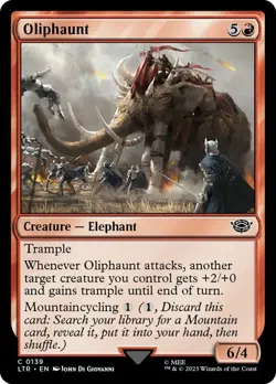 Oliphaunt Light Play, English Magic the Gathering MTG The Lord of the Rings: Tal - Image 1