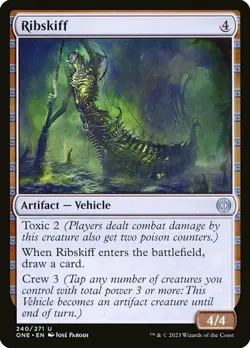 1x Ribskiff - Foil MTG Phyrexia: All Will Be One NM Magic Foil - Image 1