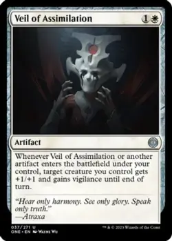 1x Veil of Assimilation - Foil MTG Phyrexia: All Will Be One NM Magic Foil - Image 1