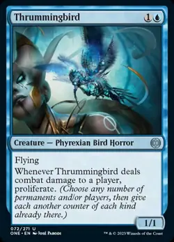 1x Thrummingbird MTG Phyrexia: All Will Be One NM Magic Regular - Image 1