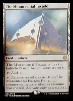 1x The Monumental Facade MTG Phyrexia: All Will Be One NM Magic Regular - Image 1