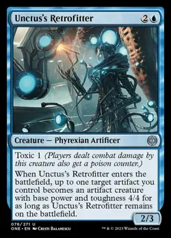 1x Unctus's Retrofitter - Foil MTG Phyrexia: All Will Be One NM Magic Foil - Image 1