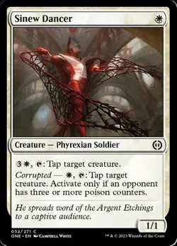 1x Sinew Dancer - Foil MTG Phyrexia: All Will Be One NM Magic Foil - Image 1