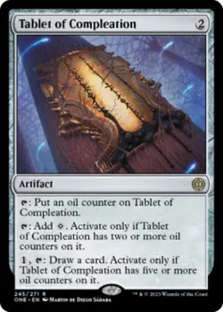 1x Tablet of Compleation MTG Phyrexia: All Will Be One NM Magic Regular - Image 1