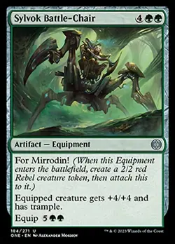 1x Sylvok Battle-Chair - Foil MTG Phyrexia: All Will Be One NM Magic Foil - Image 1