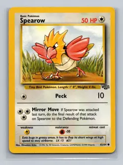 2x Pokemon TCG (1x Spearow & 1x Spearow 1st Edition) Jungle Unlimited 62/64 LP - Image 4
