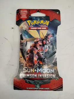 1 Pack- Pokemon TCG: Sun & Moon Crimson Invasion Sleeved Booster Pack Random Art - Image 1