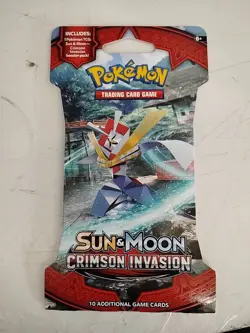 1 Pack- Pokemon TCG: Sun & Moon Crimson Invasion Sleeved Booster Pack Random Art - Image 3