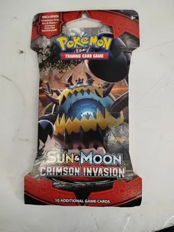 1 Pack- Pokemon TCG: Sun & Moon Crimson Invasion Sleeved Booster Pack Random Art - Image 4