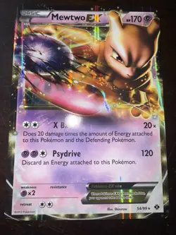 POKEMON PROMO CARD - JUMBO/OVERSIZED MEWTWO-EX 54/99 - Image 1