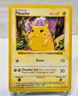 RED CHEEKS Pikachu 58/102 Shadowless MISPRINT ERROR Base Set Pokemon 7353 - Image 1