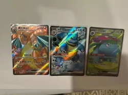 Charizard Blastoise Venusaur EX SR-Pokemon TCG S-Chinese 151C 3 pieces - Image 1