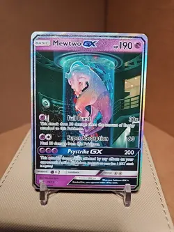 Pokemon Mewtwo GX Secret Shining Legends 78/73 MEWTUBE LP To NM - Image 1