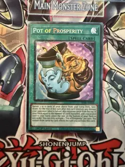 Yugioh! Pot Of Prosperity Prismatic Collector’s Rare Near Mint RA01-EN066 - Image 1