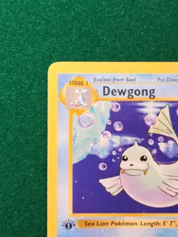 Dewgong 25/102 1st Edition Base Set Shadlowless 1999 WOTC Vintage Pokemon Card - Image 5