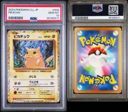 2023 POKEMON CLL JP-TRADING CARD GAME CLASSIC #008 PIKACHU PSA 10 Gem Mint - Image 3