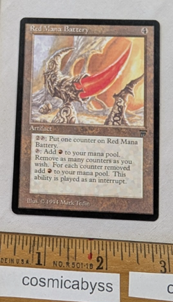 Red Mana Battery Legends MTG Magic the Gathering CCG card - Image 1