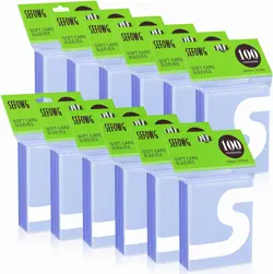1200ct Ultra Clear Trading Card Sleeves Soft Plastic Protector for MTG Baseball - Image 1
