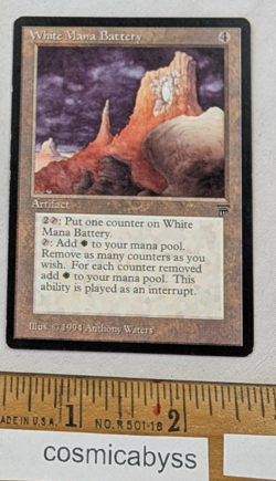 White Mana Battery Legends MTG Magic the Gathering CCG card - Image 1