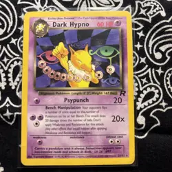 Dark Hypno 26/82 LP Vintage Rare Pokemon Card Team Rocket Non Holo B5 - Image 1