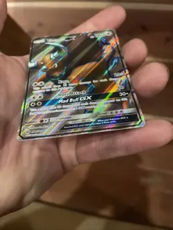 Tauros GX Full Art 144/149 - Sun & Moon Base Set Near Mint Pokemon Card - Image 3
