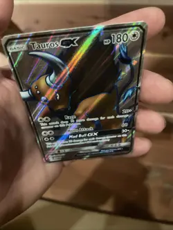 Tauros GX Full Art 144/149 - Sun & Moon Base Set Near Mint Pokemon Card - Image 4