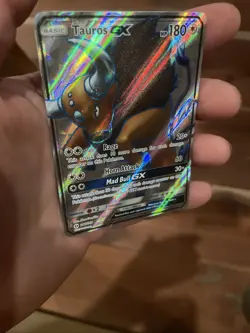 Tauros GX Full Art 144/149 - Sun & Moon Base Set Near Mint Pokemon Card - Image 5